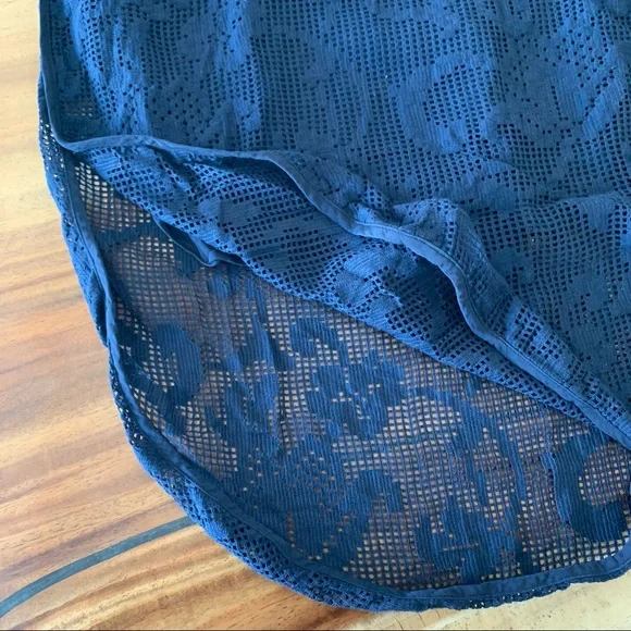 Rag & Bone Stella Dress Navy Lasercut Medium - Picture 8 of 9